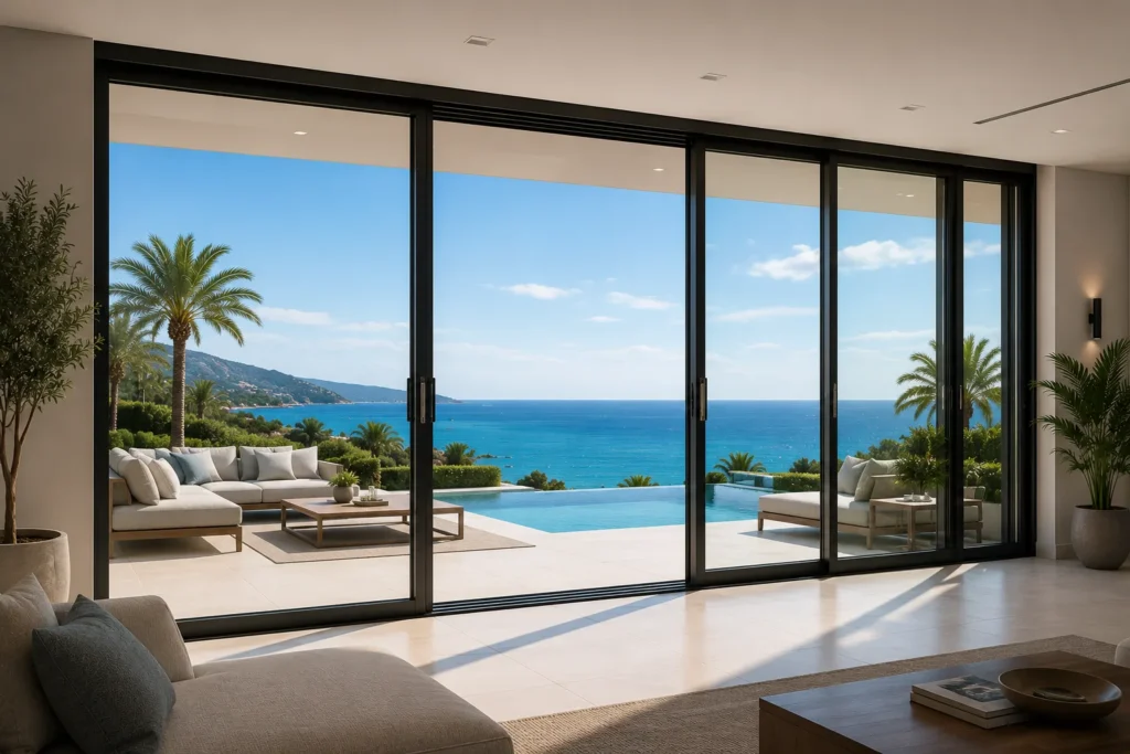 ES152 thermal break sliding door system for large garden and terrace openings