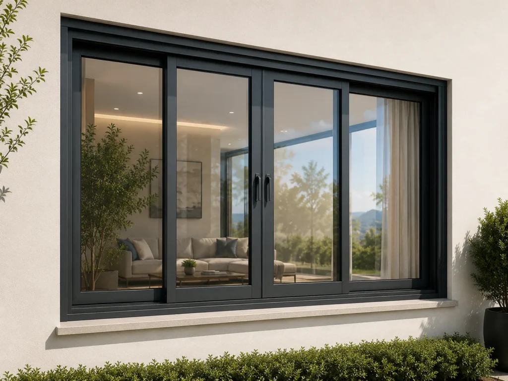 ES95 thermal break sliding window system for apartments and hotels